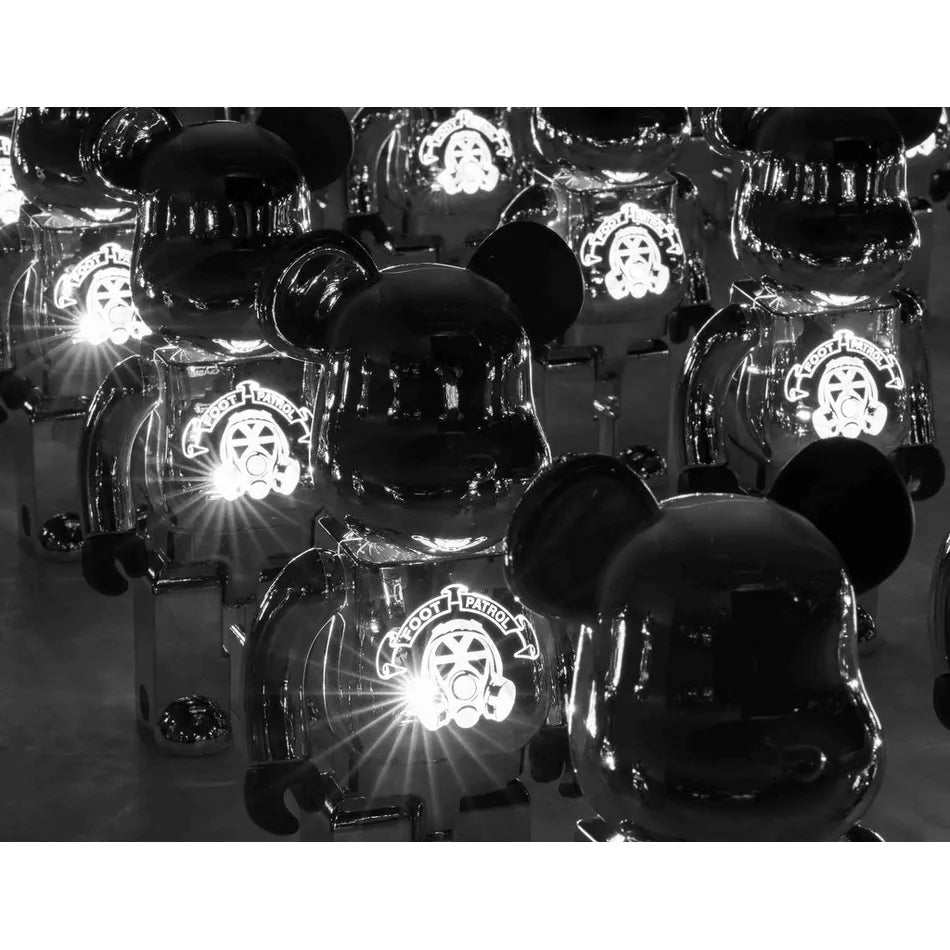 Silver Medicom x Footpatrol BE@RBRICK 400%