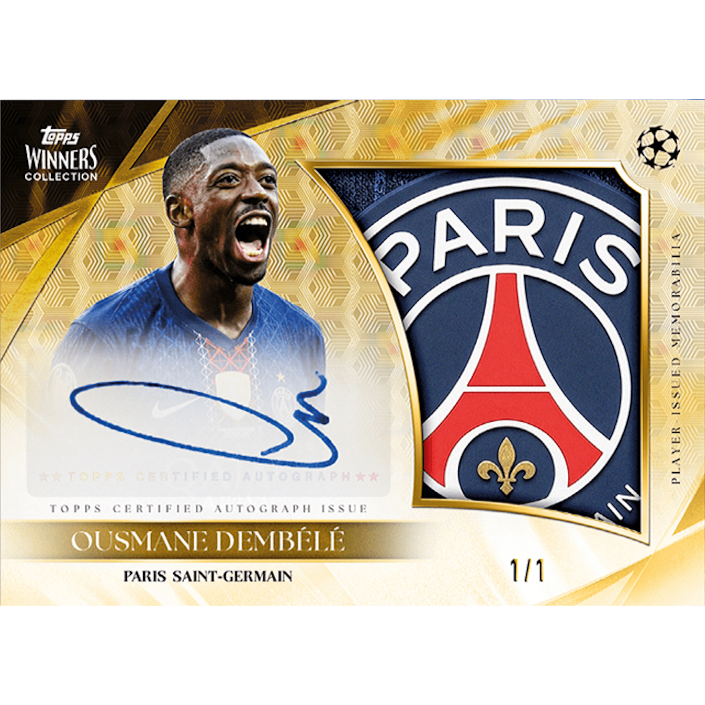 2025-26 Topps Winners Collection UEFA Champions League - Paris Saint-Germain Hobby Box