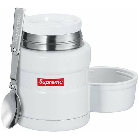 Supreme Thermos Stainless King Food Jar and Spoon White by Supreme in Clothing Accessories. Available at KershKicks for £60.00. A must-have for fans of Supreme looking to elevate their style with this Accessories.