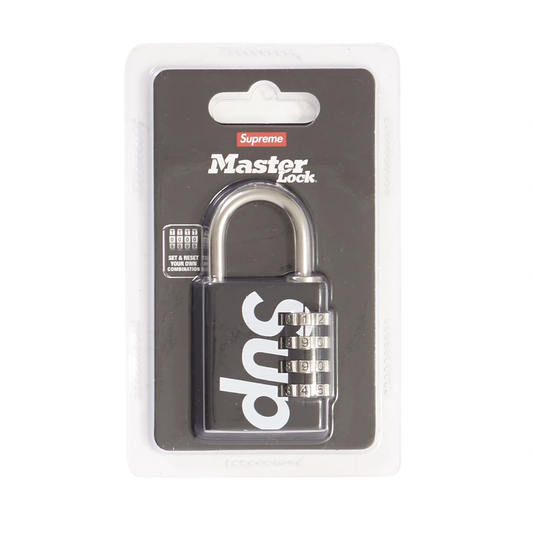 Supreme Masterlock Numeric Lock Black by Supreme in Clothing Accessories. Available at KershKicks for £95.00. A must-have for fans of Supreme looking to elevate their style with this Accessories.