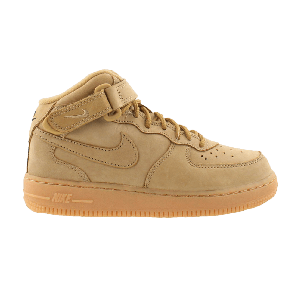 Infant Air Force 1 Mid Flax by Nike in Baby & Toddler Shoes. Available at KershKicks for £100.00. A must-have for fans of Nike looking to elevate their style with this Kids Trainers.