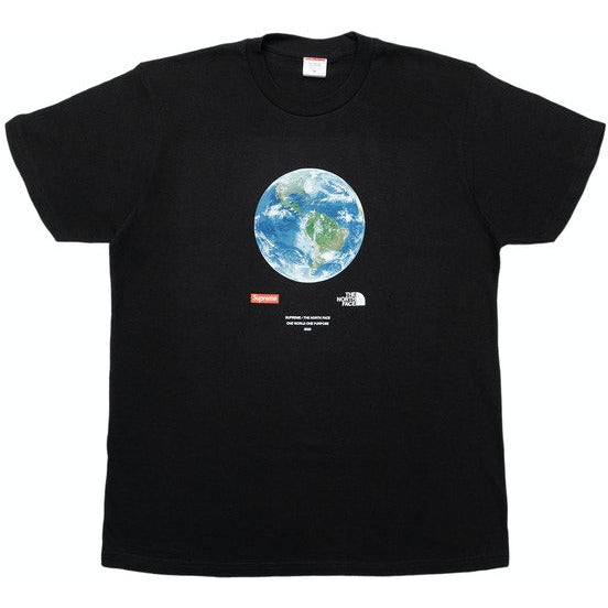 Supreme The North Face One World Tee Black by Supreme in . Available at KershKicks for £125.00. A must-have for fans of Supreme looking to elevate their style with this T-Shirt.