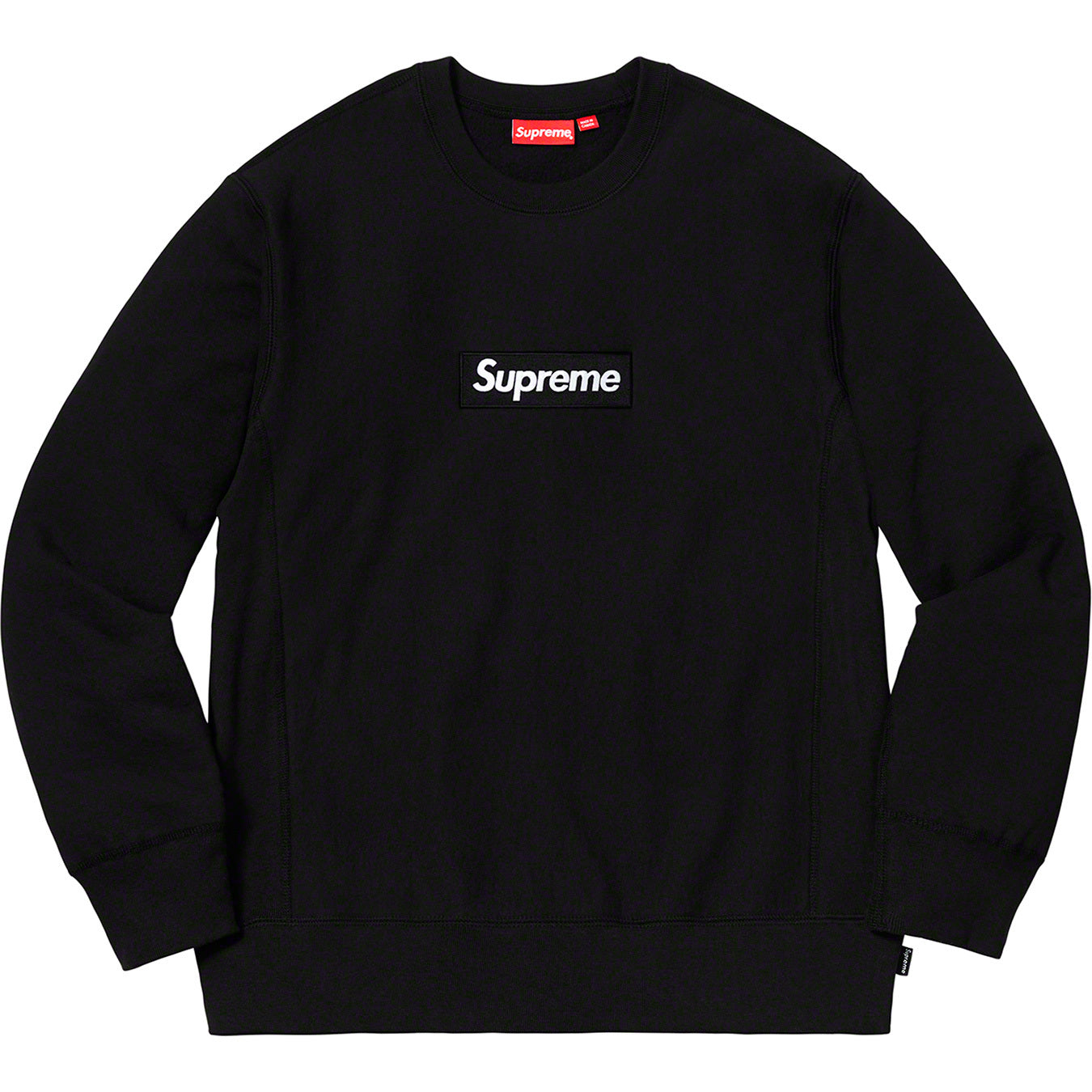 Supreme Box Logo Crewneck - Black by Supreme in Uncategorized. Available at KershKicks for £300.00. A must-have for fans of Supreme looking to elevate their style with this Hoodie.