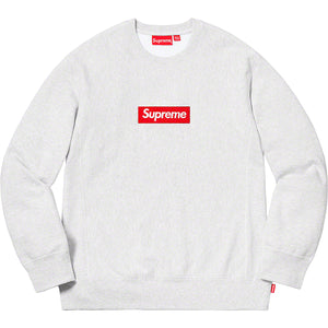 Supreme Box Logo Crewneck FW18 - Ash Grey, L