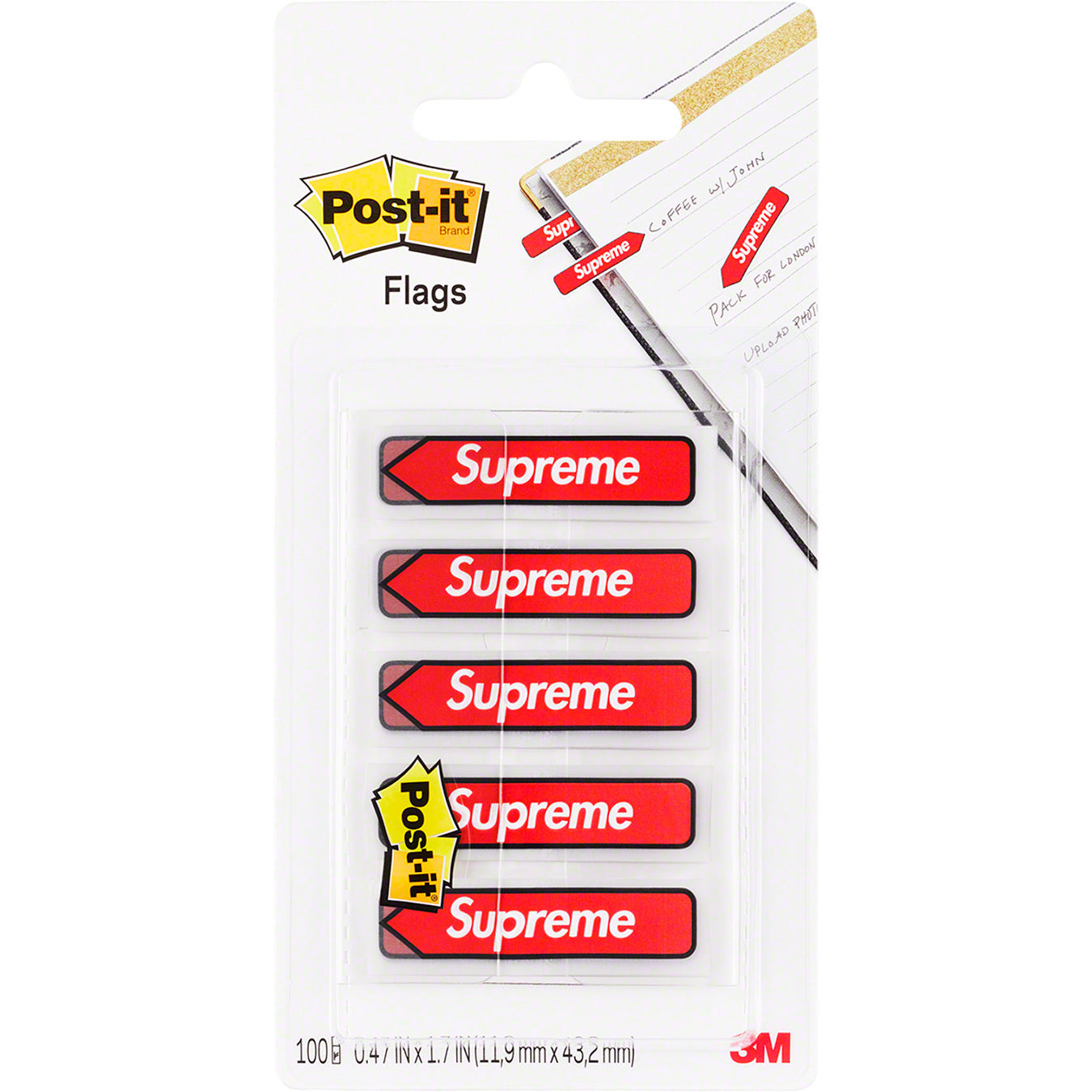 Supreme Post-it Flags from Supreme