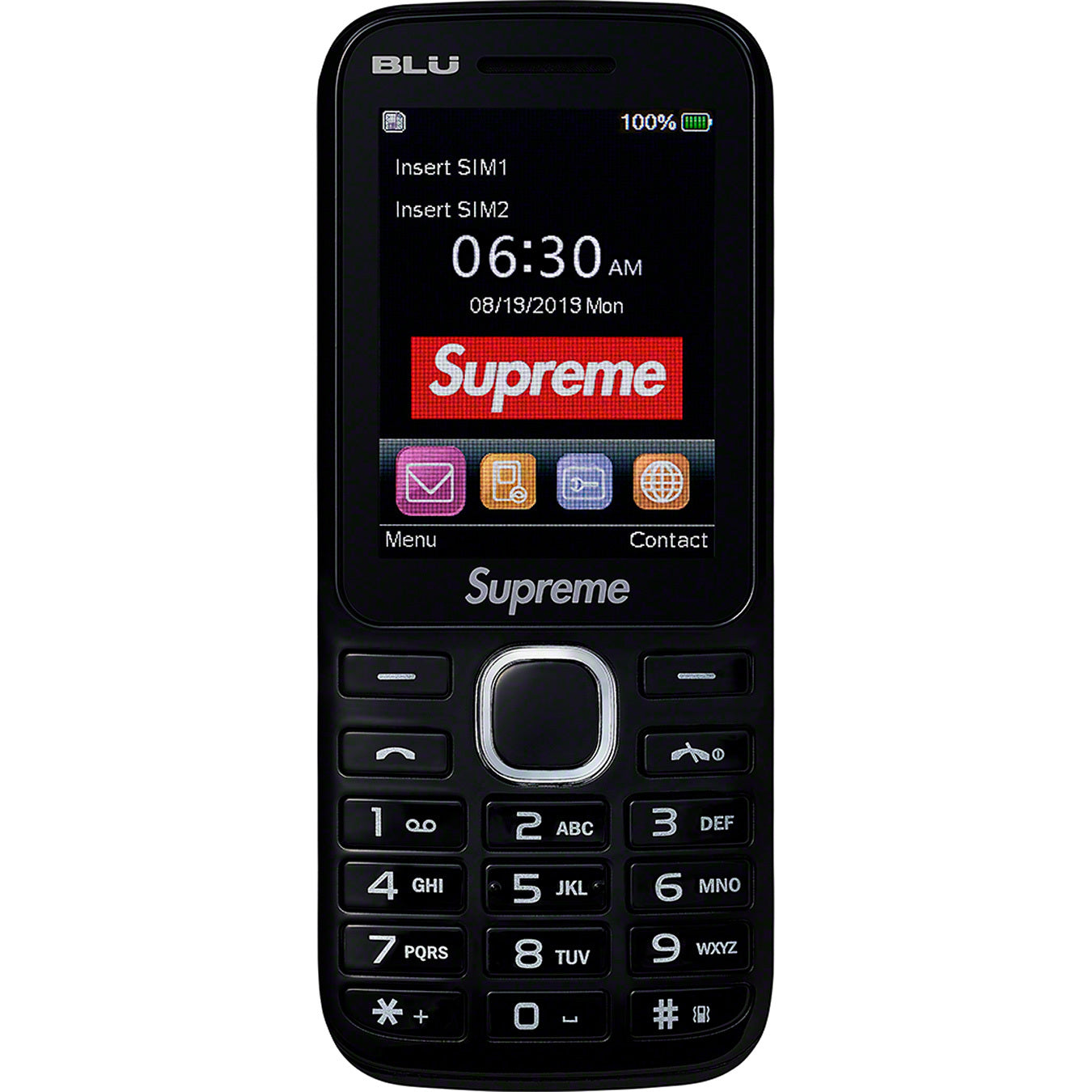 Supreme Blu Burner Phone - Black from Supreme