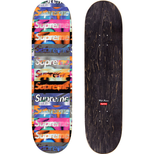 Supreme Distorted Logo Skateboard by Supreme in . Available at KershKicks for £110.00. A must-have for fans of Supreme looking to elevate their style with this Skateboard.
