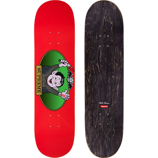 Supreme Vampire Boy Skateboard - Red by Supreme in . Available at KershKicks for £95.00. A must-have for fans of Supreme looking to elevate their style with this Skateboard.