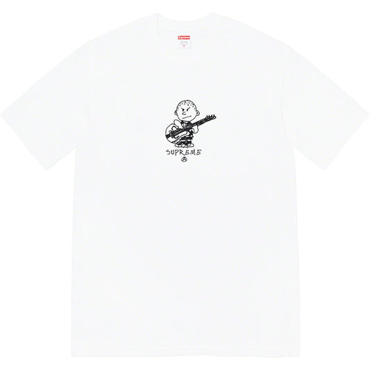 Supreme Rocker Tee White by Supreme in . Available at KershKicks for £85.00. A must-have for fans of Supreme looking to elevate their style with this T-Shirt.
