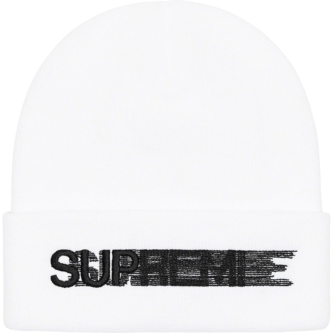 Supreme Motion Logo Beanie (SS23) White by Supreme in Hats. Available at KershKicks for £75.00. A must-have for fans of Supreme looking to elevate their style with this Hats.