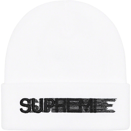 Supreme Motion Logo Beanie (SS23) White by Supreme from £75.00