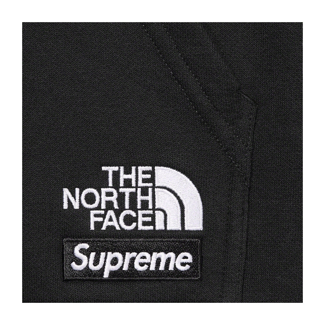 Supreme the north face metallic logo hooded sweatshirt black shop