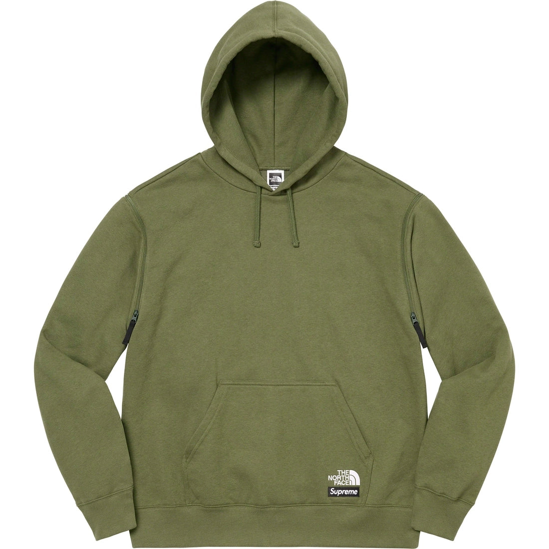 Supreme The North Face Convertible Hooded Sweatshirt Olive by Supreme in Clothing. Available at KershKicks for £175.00. A must-have for fans of Supreme looking to elevate their style with this Hoodie.