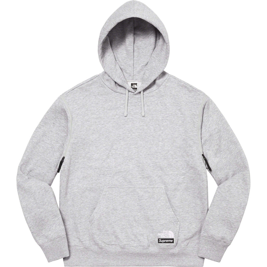 Supreme The North Face Convertible Hooded Sweatshirt Heather Grey by Supreme in Clothing. Available at KershKicks for £185.00. A must-have for fans of Supreme looking to elevate their style with this Hoodie.