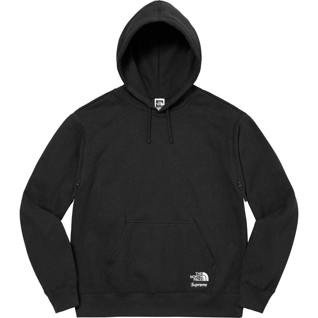 Supreme The North Face Convertible Hooded Sweatshirt Black by Supreme in Clothing. Available at KershKicks for £185.00. A must-have for fans of Supreme looking to elevate their style with this Hoodie.