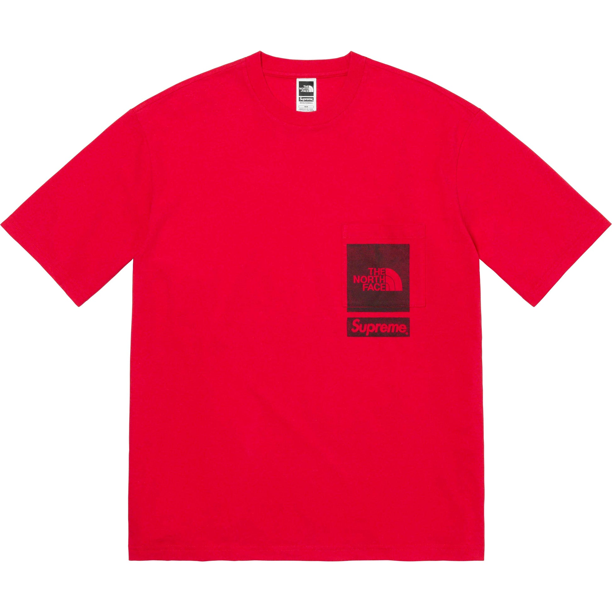 Supreme The North Face Printed Pocket Tee Red from Supreme