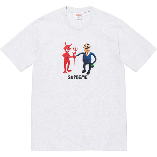 Supreme Business Tee Ash Grey by Supreme in . Available at KershKicks for £80.00. A must-have for fans of Supreme looking to elevate their style with this T-Shirt.