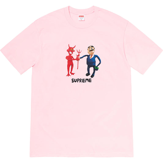 Supreme Business Tee Light Pink by Supreme in . Available at KershKicks for £80.00. A must-have for fans of Supreme looking to elevate their style with this T-Shirt.