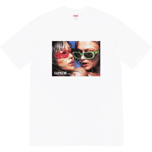 Supreme Eyewear Tee White by Supreme in . Available at KershKicks for £80.00. A must-have for fans of Supreme looking to elevate their style with this T-Shirt.