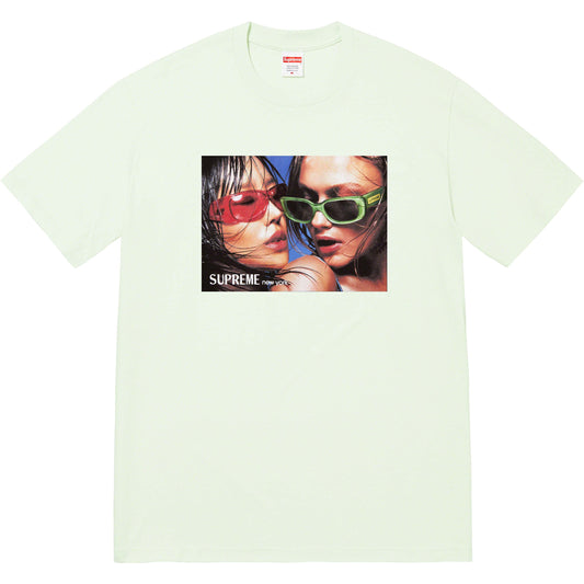 Supreme Eyewear Tee Pale Green by Supreme in . Available at KershKicks for £80.00. A must-have for fans of Supreme looking to elevate their style with this T-Shirt.