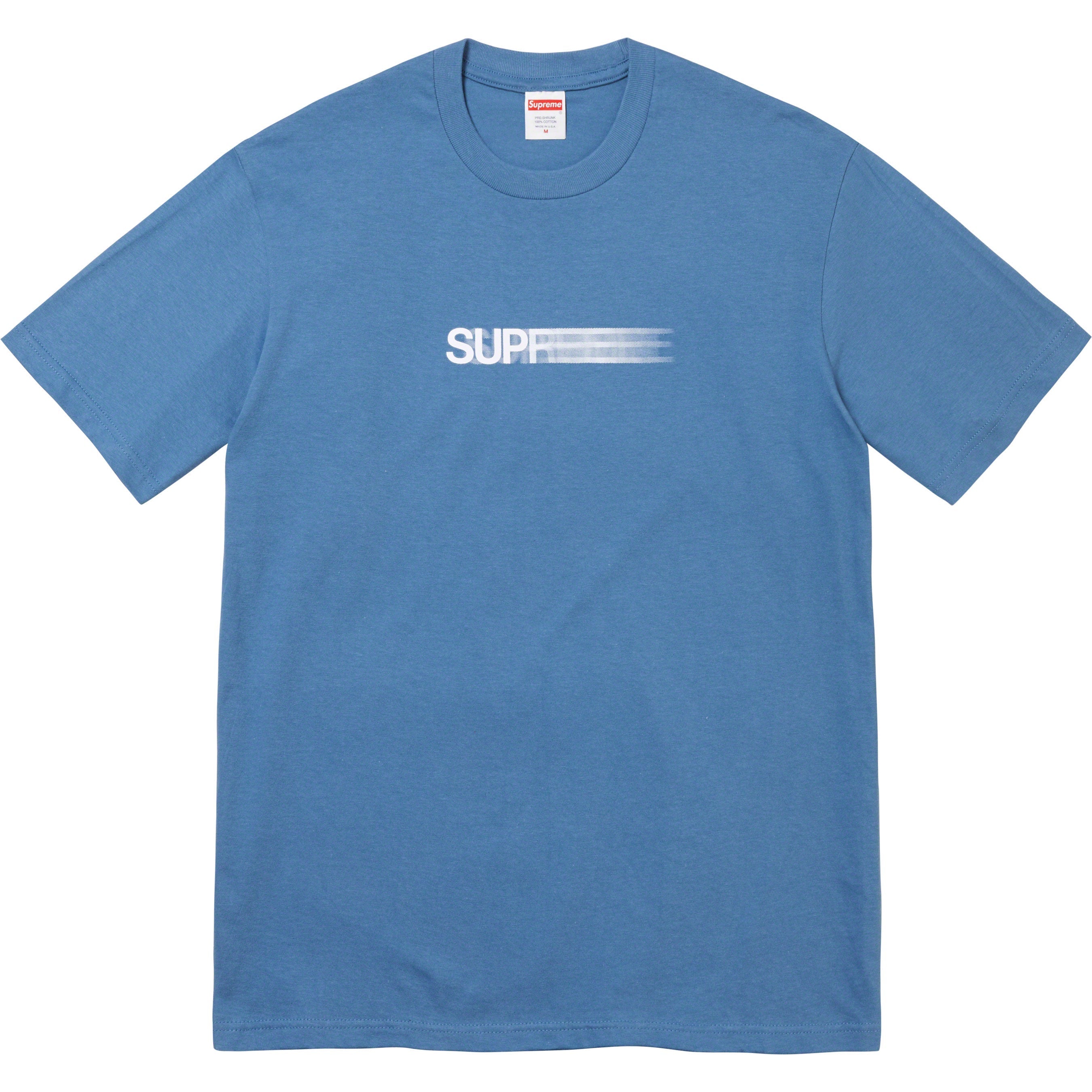 Blue and hotsell white supreme shirt