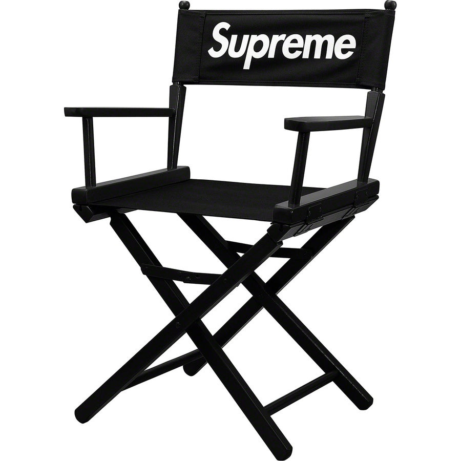 Supreme Director's Chair Black by Supreme in Clothing Accessories. Available at KershKicks for £500.00. A must-have for fans of Supreme looking to elevate their style with this Accessories.