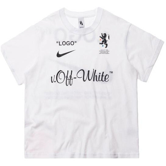 Nikelab x OFF-WHITE Mercurial NRG X Tee White by Nike in . Available at KershKicks for £185.00. A must-have for fans of Nike looking to elevate their style with this T-Shirt.