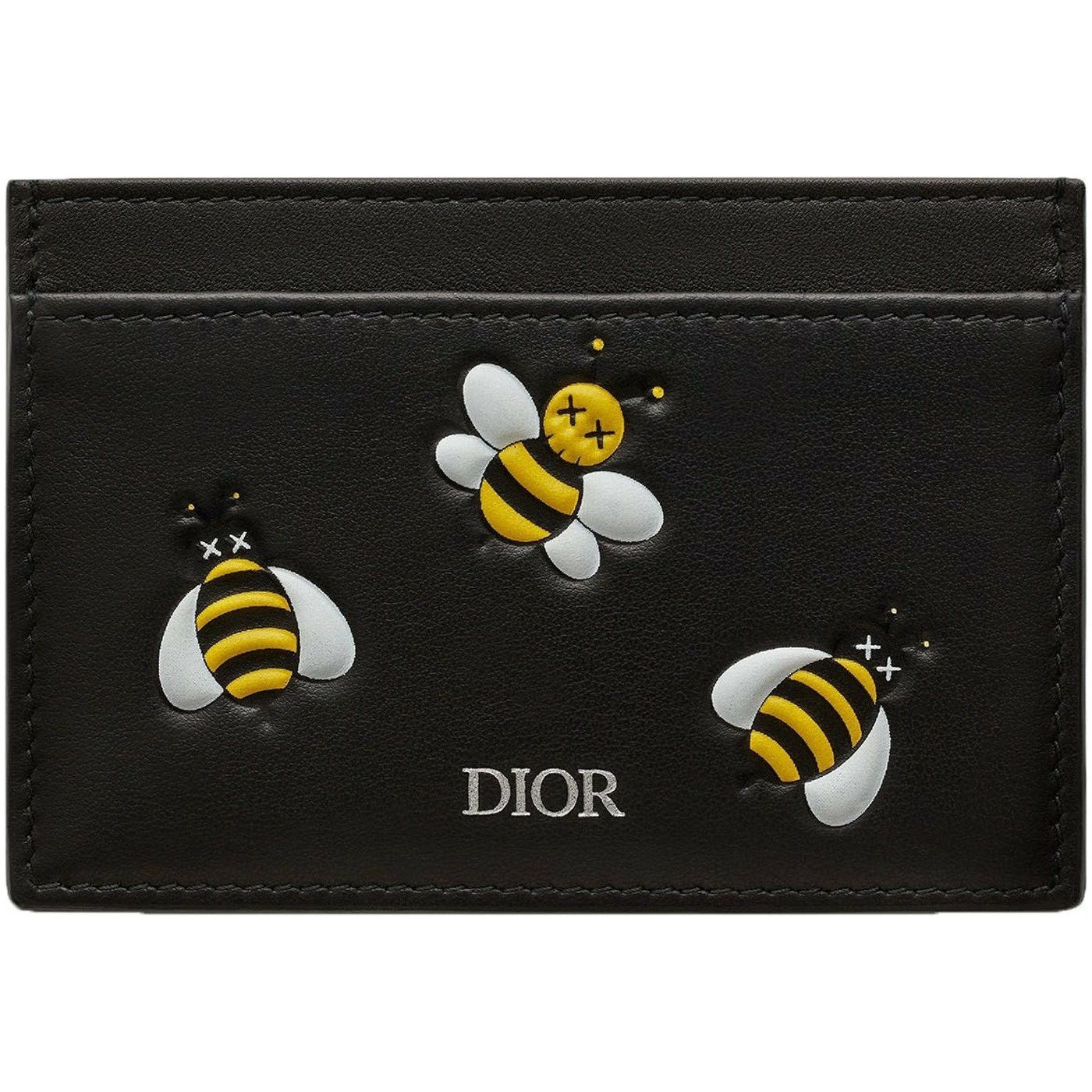 Dior x Kaws Card Holder Yellow Bees Black from Kaws