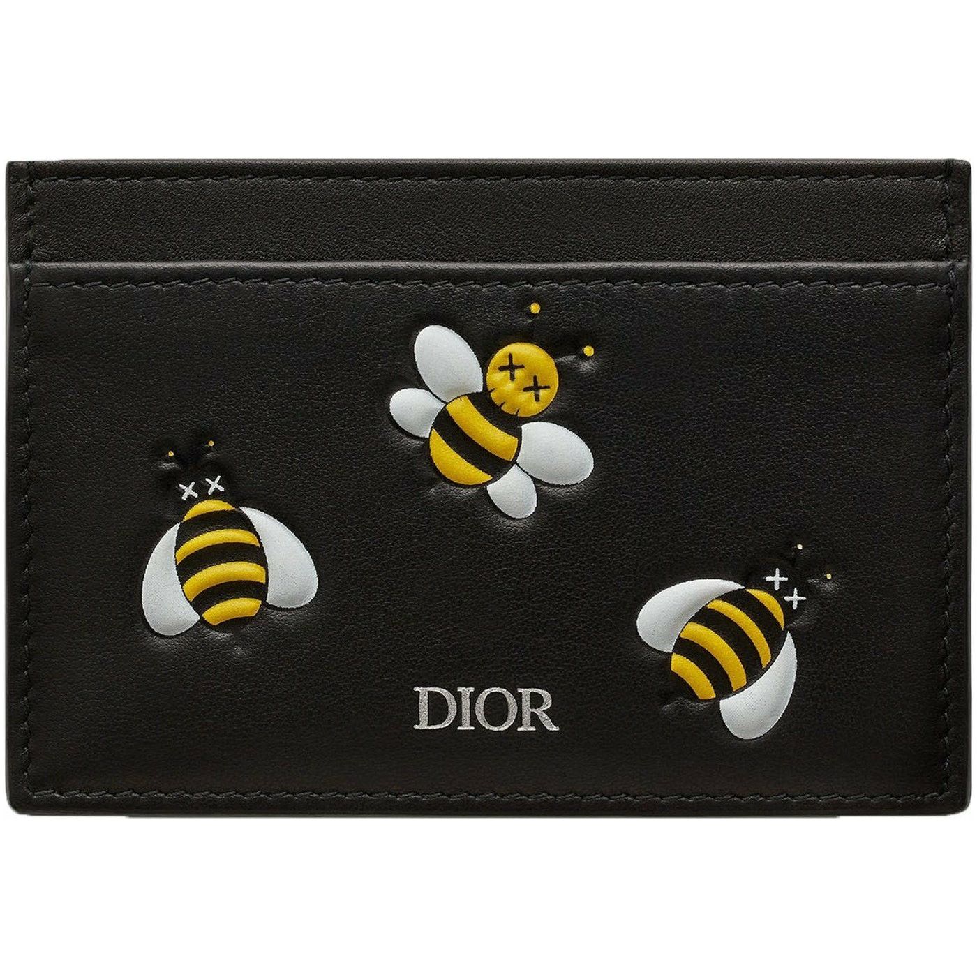 Dior x Kaws Card Holder Yellow Bees Black by Kaws in Clothing Accessories. Available at KershKicks for £480.00. A must-have for fans of Kaws looking to elevate their style with this Accessories.