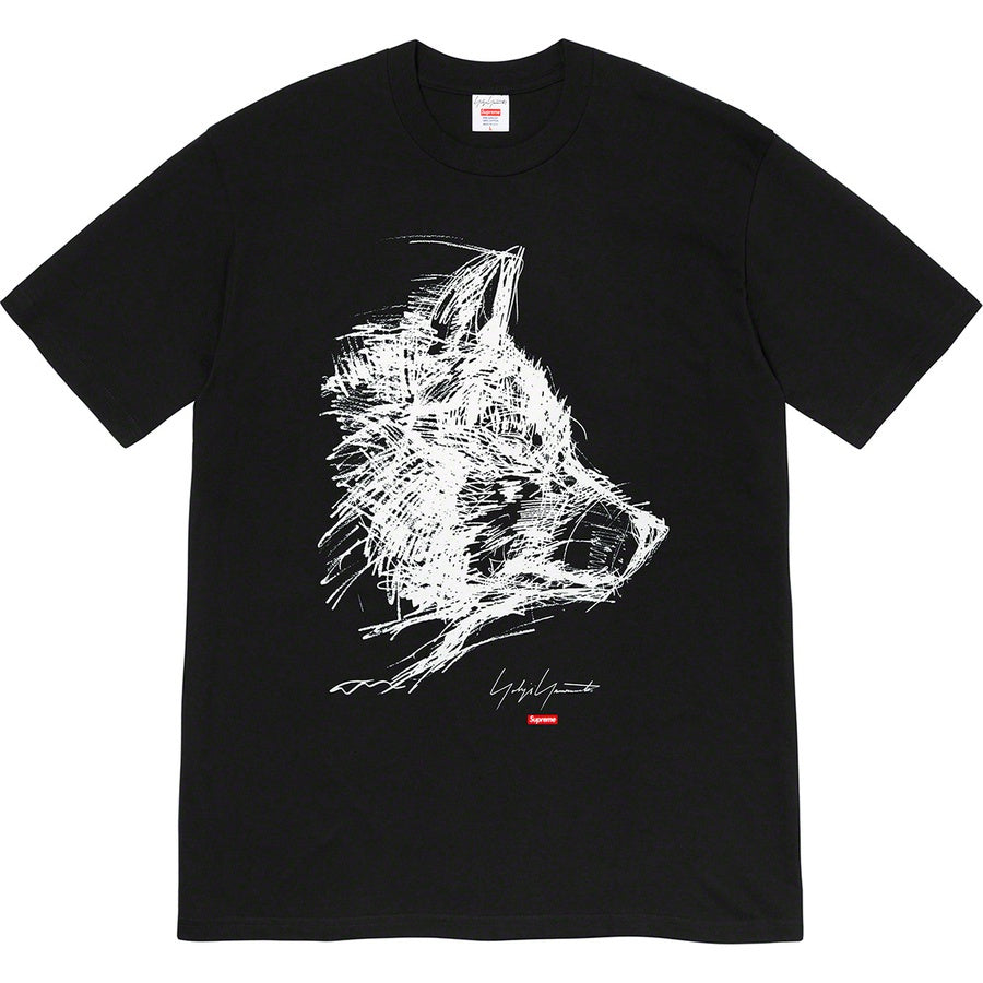 Supreme Yohji Yamamoto Scribble Wolf Tee Black by Supreme in . Available at KershKicks for £110.00. A must-have for fans of Supreme looking to elevate their style with this T-Shirt.