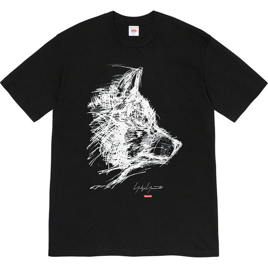 Supreme Yohji Yamamoto Scribble Wolf Tee Black by Supreme in . Available at KershKicks for £110.00. A must-have for fans of Supreme looking to elevate their style with this T-Shirt.