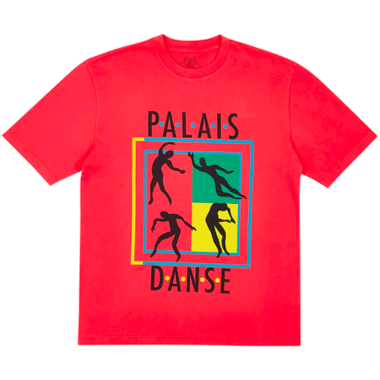 Palace Danse Crew T-Shirt - Red by Palace in . Available at KershKicks for £75.00. A must-have for fans of Palace looking to elevate their style with this T-Shirt.