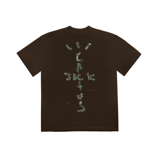 Travis Scott Motherboard Logo II T-shirt Brown by Travis Scott in . Available at KershKicks for £95.00. A must-have for fans of Travis Scott looking to elevate their style with this T-Shirt.