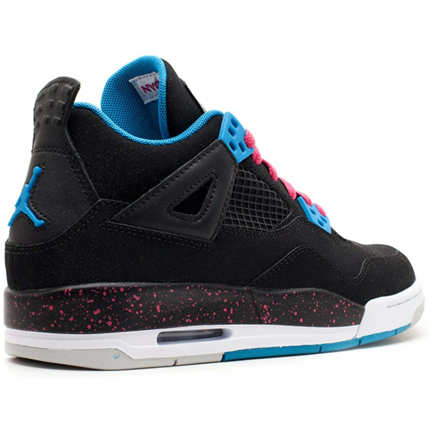 Air Jordan 4 Retro GS Black Vivid Pink by Jordan's in Shoes. Available at KershKicks for £140.00. A must-have for fans of Jordan's looking to elevate their style with this Shoes.