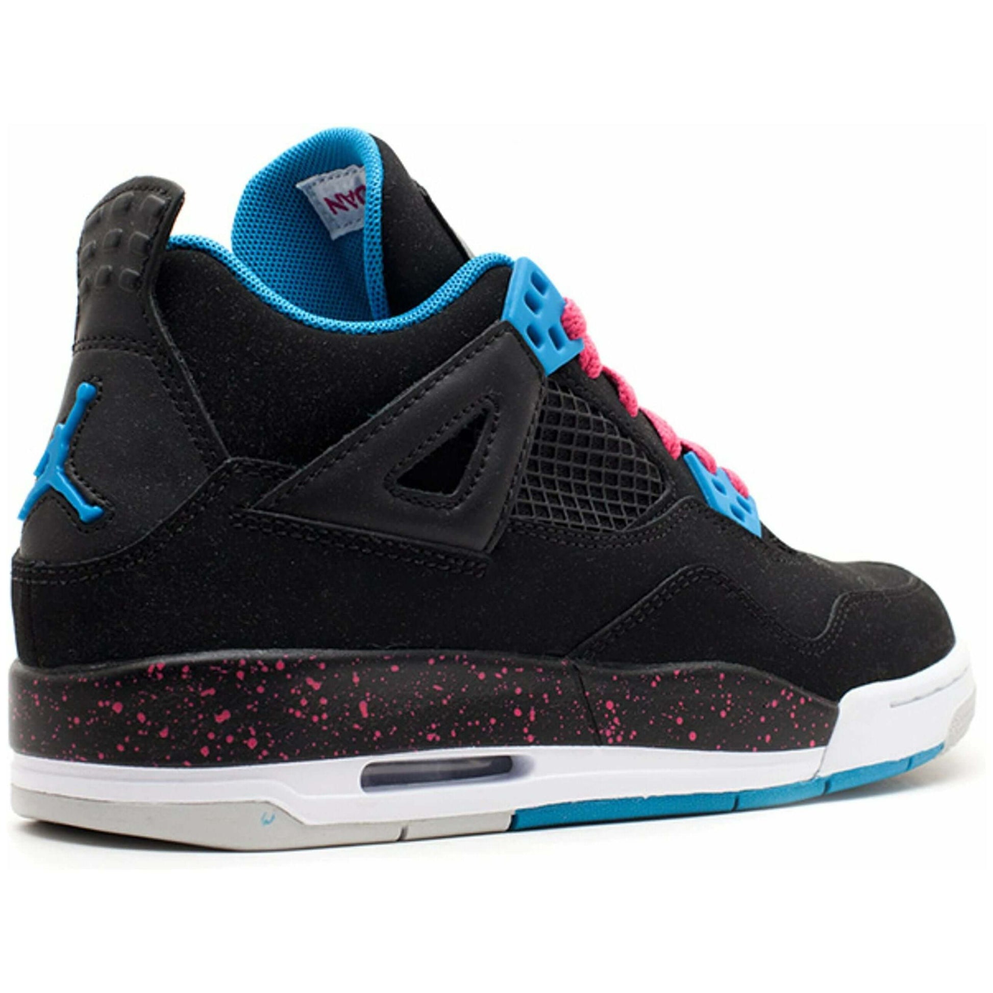 Air Jordan 4 Retro GS Black Vivid Pink by Jordan's in Shoes. Available at KershKicks for £140.00. A must-have for fans of Jordan's looking to elevate their style with this Shoes.