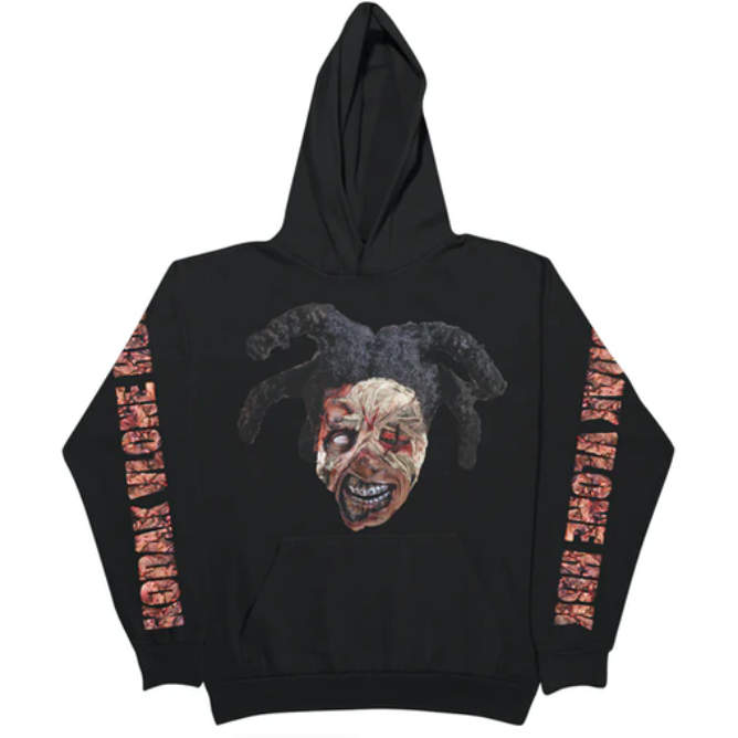 Kodak Black x Vlone Zombie Hoodie Black by Vlone in . Available at KershKicks for £250.00. A must-have for fans of Vlone looking to elevate their style with this Hoodie.