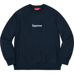 Supreme Box Logo Crewneck FW18 - Navy