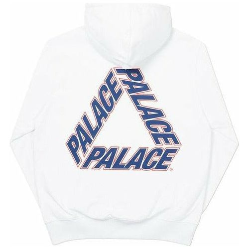 Palace P3 Team Hood White by Palace in . Available at KershKicks for £175.00. A must-have for fans of Palace looking to elevate their style with this Hoodie.