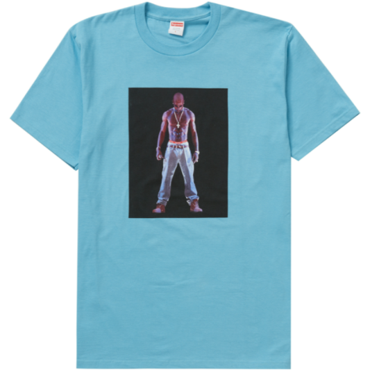 Supreme Tupac Hologram Tee Light Slate by Supreme in . Available at KershKicks for £95.00. A must-have for fans of Supreme looking to elevate their style with this T-Shirt.