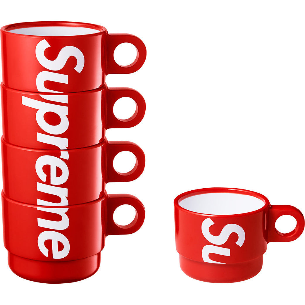 Supreme Stacking Cups (Set of 4) by Supreme in Clothing Accessories. Available at KershKicks for £175.00. A must-have for fans of Supreme looking to elevate their style with this Accessories.