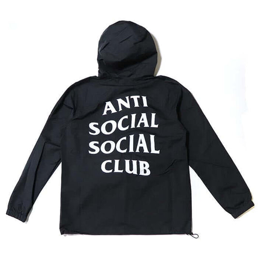 Anti Social Social Club Anorak - Black by Anti Social Social Club in Clothing. Available at KershKicks for £275.00. A must-have for fans of Anti Social Social Club looking to elevate their style with this Jacket.