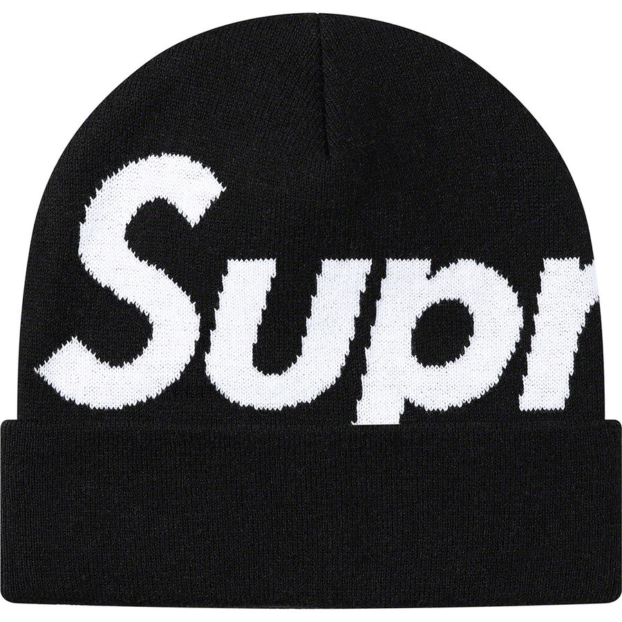 Supreme Big Logo Beanie Black by Supreme in Hats. Available at KershKicks for £70.00. A must-have for fans of Supreme looking to elevate their style with this Hats.