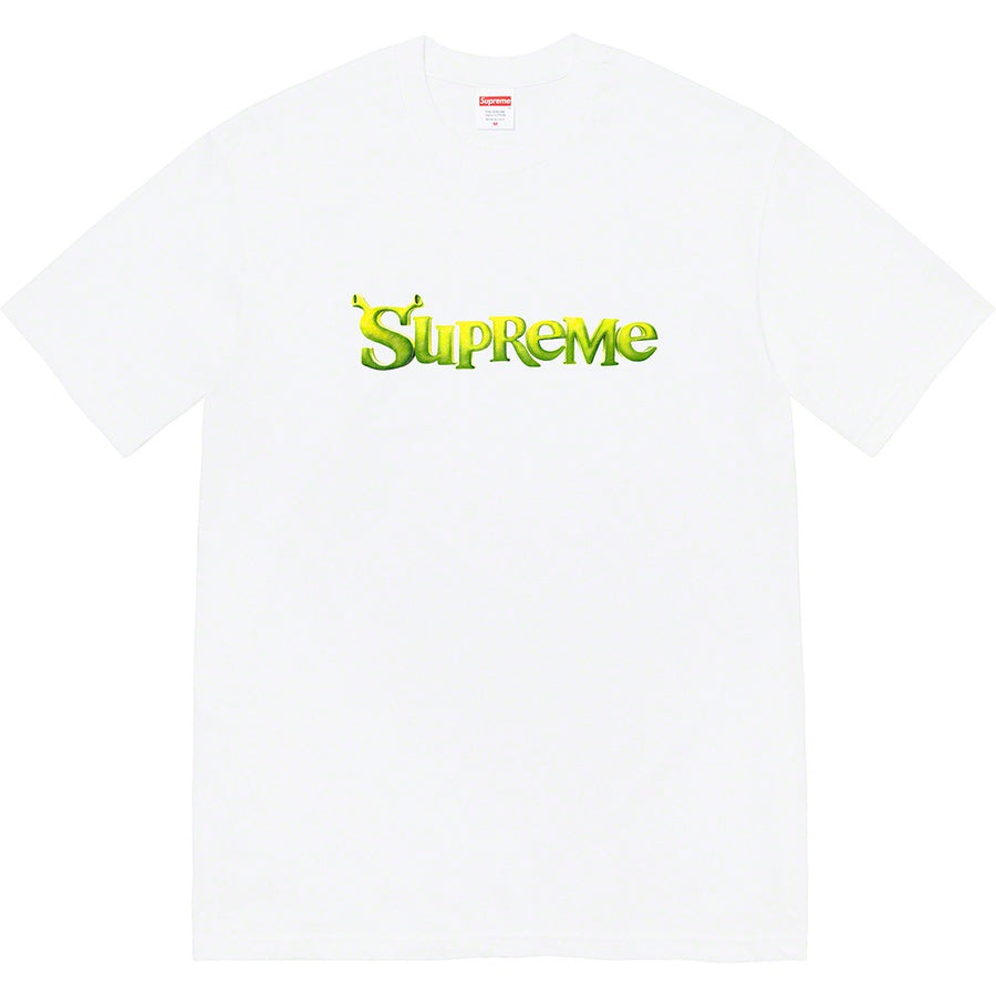 Supreme Shrek Tee White by Supreme in . Available at KershKicks for £110.00. A must-have for fans of Supreme looking to elevate their style with this T-Shirt.