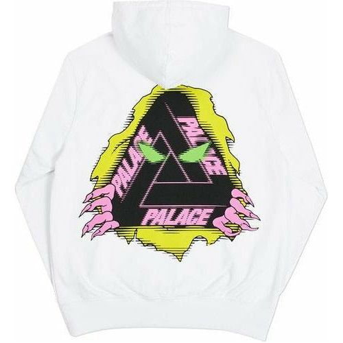 Palace Tri-Ripper Hoodie White by Palace in . Available at KershKicks for £170.00. A must-have for fans of Palace looking to elevate their style with this Hoodie.