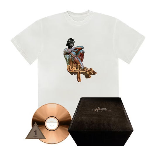 Travis Scott Utopia B1 CD Box Set Pack White by Travis Scott in Clothing. Available at KershKicks for £95.00. A must-have for fans of Travis Scott looking to elevate their style with this T-Shirt.