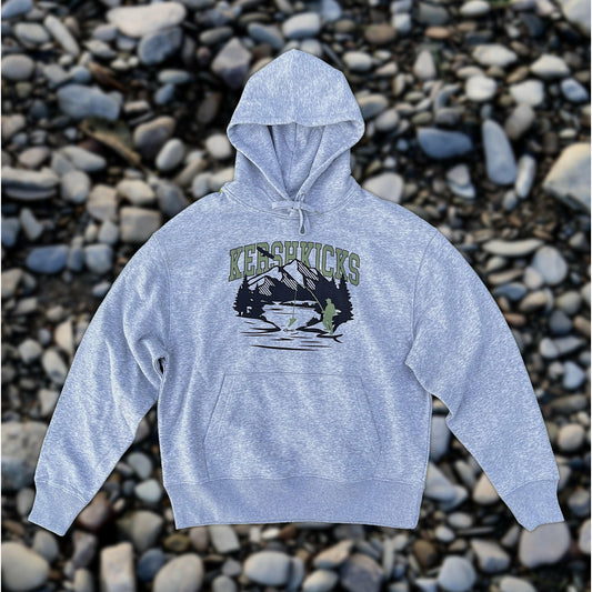 KERSHKICKS FISHING HOODIE by KershKicks in . Available at KershKicks for £60.00. A must-have for fans of KershKicks looking to elevate their style with this Hoodie.