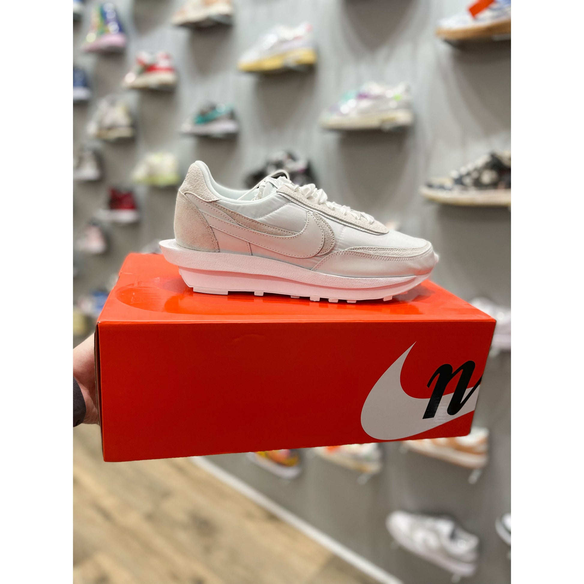 Nike LD Waffle Sacai White Nylon by Nike in Shoes. Available at KershKicks for £385.00. A must-have for fans of Nike looking to elevate their style with this Shoes.