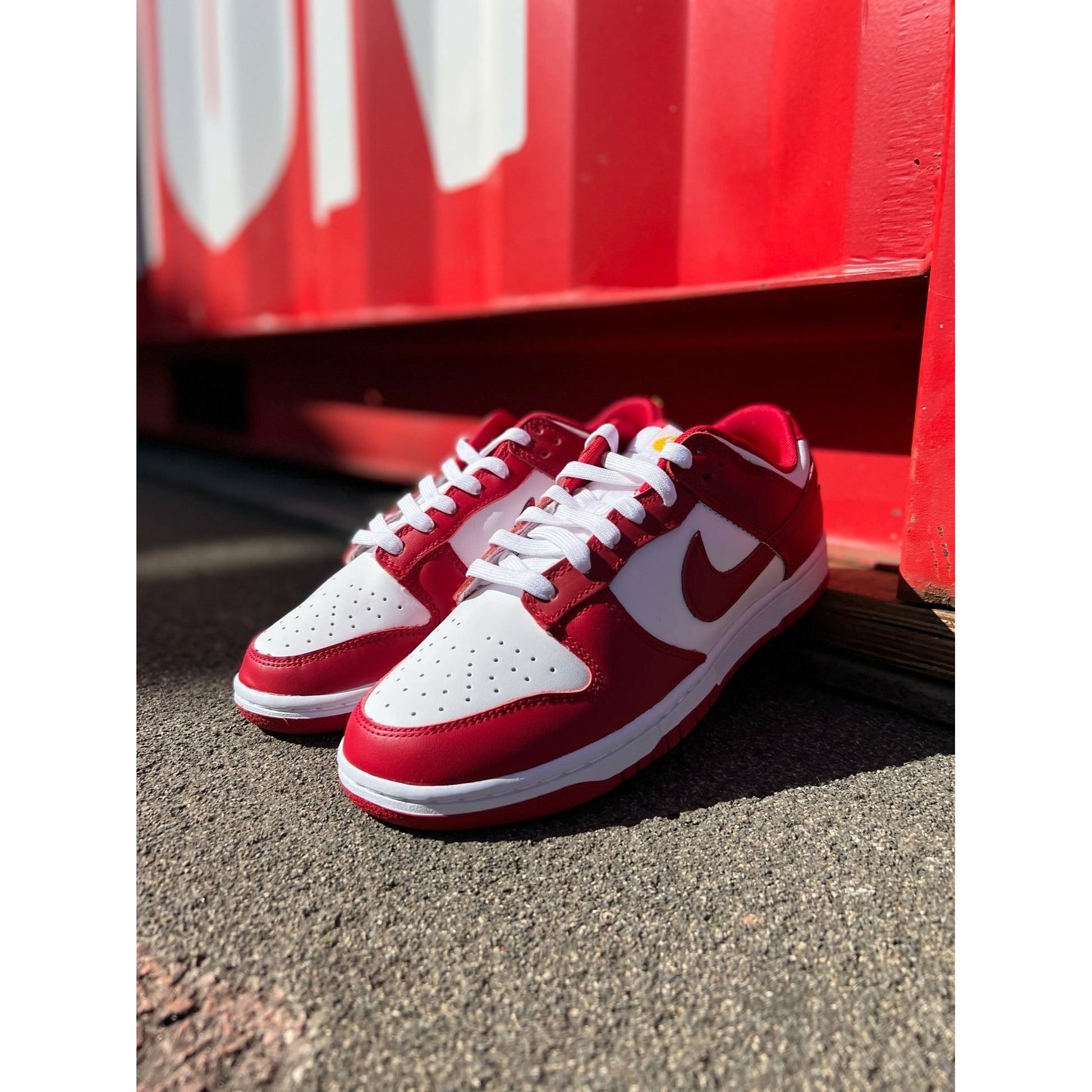 Nike Dunk Low USC Gym Red by Nike in Shoes. Available at KershKicks for £165.00. A must-have for fans of Nike looking to elevate their style with this Shoes.