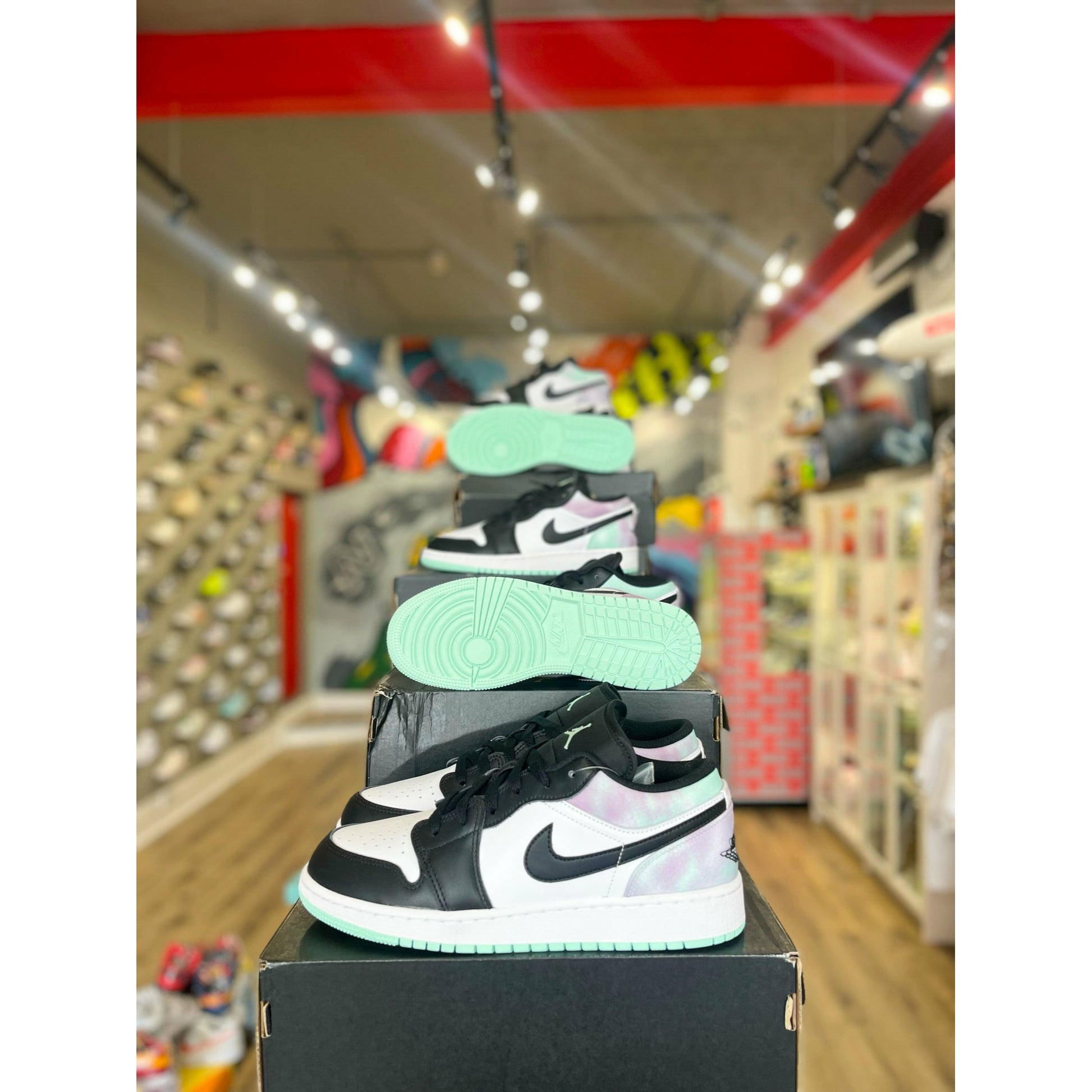 Jordan 1 Low Easter Pastel Tie-Dye (GS) by Jordan's in Shoes. Available at KershKicks for £135.00. A must-have for fans of Jordan's looking to elevate their style with this Shoes.