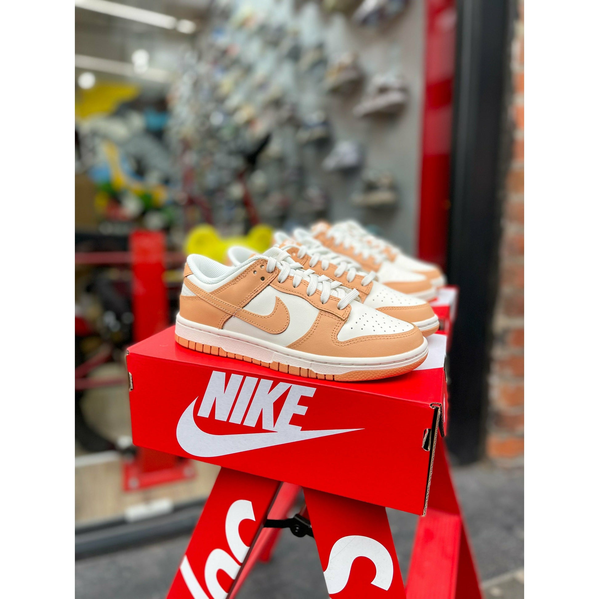 Nike Dunk Low Harvest Moon (W) by Nike in Shoes. Available at KershKicks for £145.00. A must-have for fans of Nike looking to elevate their style with this Shoes.